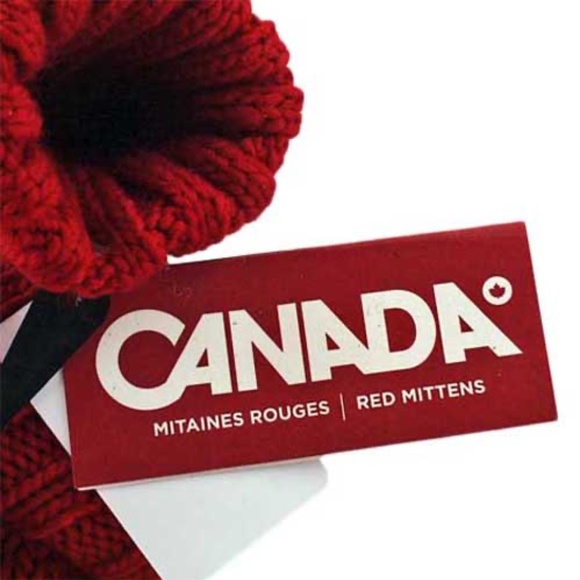 OLYMPICS 2012 MITTENS, RED MAPLE LEAF, YOUTH ONE SIZE, AUTHENTIC HOLOGRAM & - Picture 7 of 7